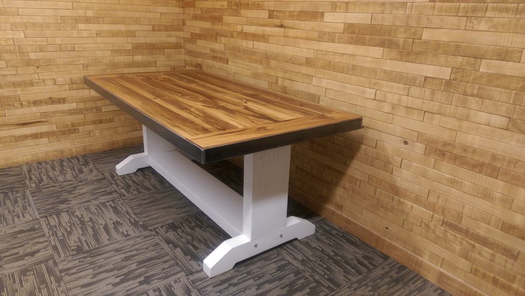 Table de cuisine sur mesure bois et bois-métal - Table à dîner