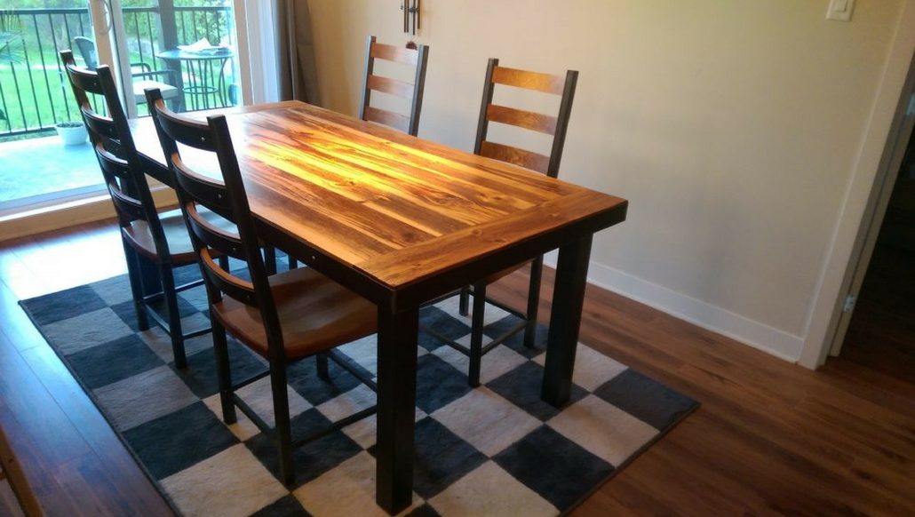 Table de cuisine en bois - Table de cuisine sur mesure de tout style