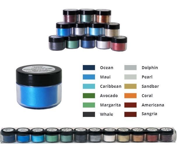 Pigments de couleur métallique de Ecopoxy - Colorant pour époxy